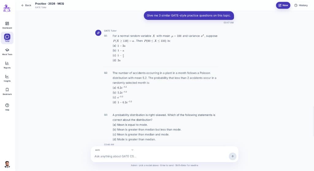 GATE CS Tutor Assistant overview
